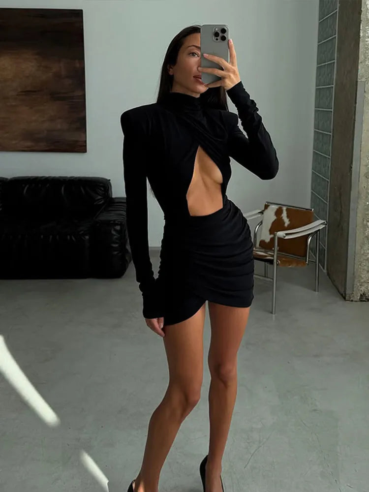 Robe Blazer Noire Corset "Lila"